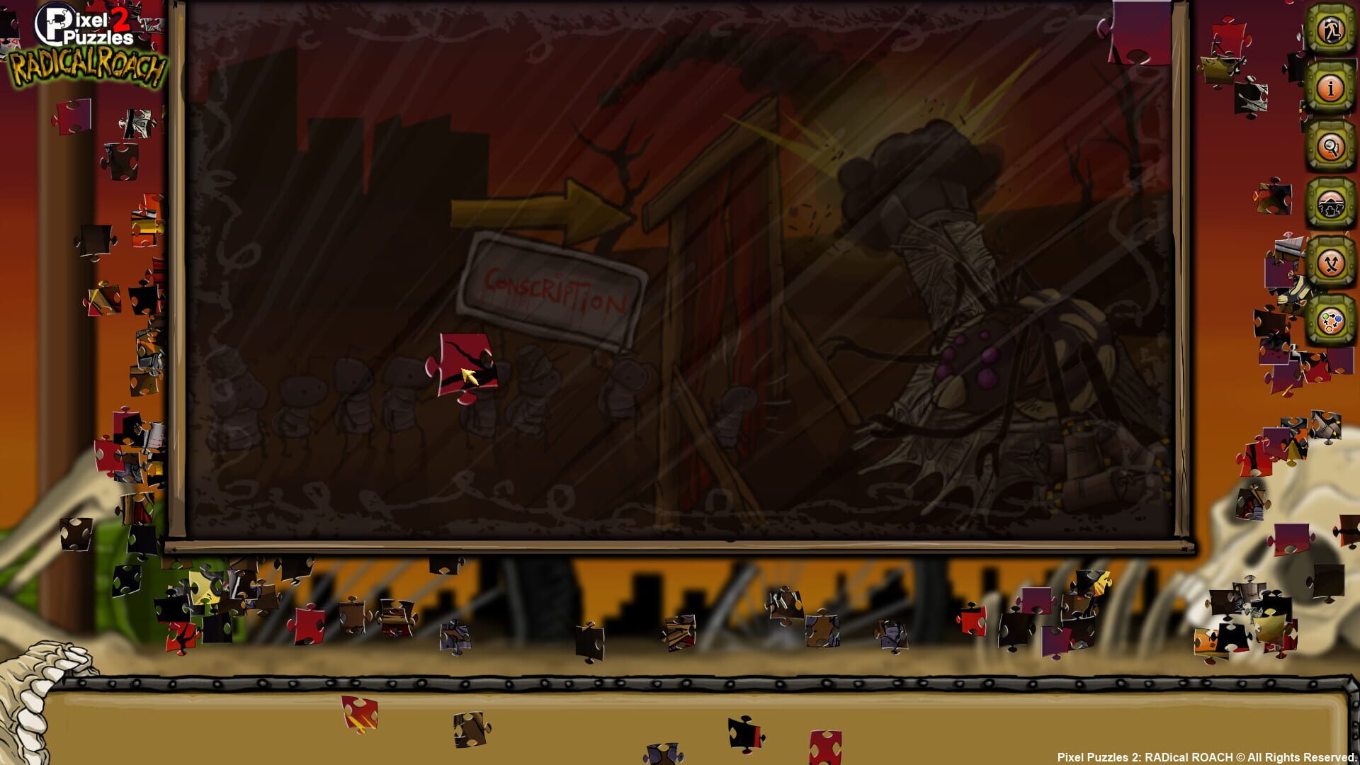 Screenshot for Pixel Puzzles 2: Radical Roach