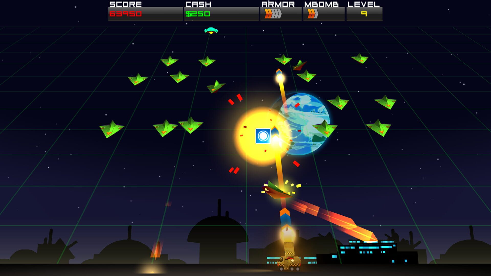 Screenshot for Cosmic Rocket Defender