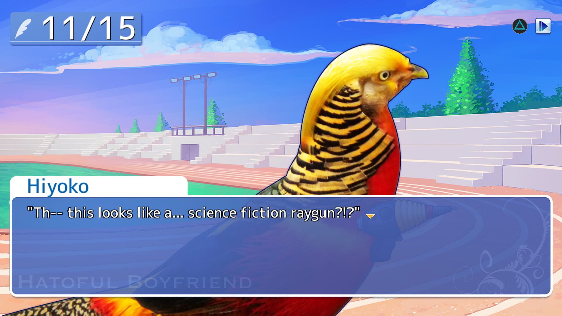 Screenshot for Hatoful Boyfriend