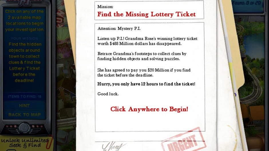 Screenshot for Mystery P.I.: The Lottery Ticket
