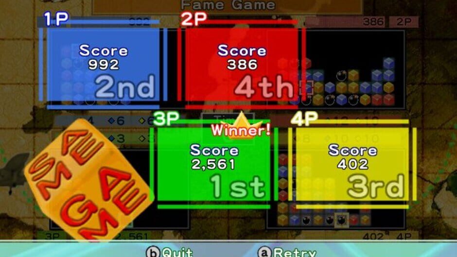 Screenshot for Pop 'Em Drop 'Em SameGame