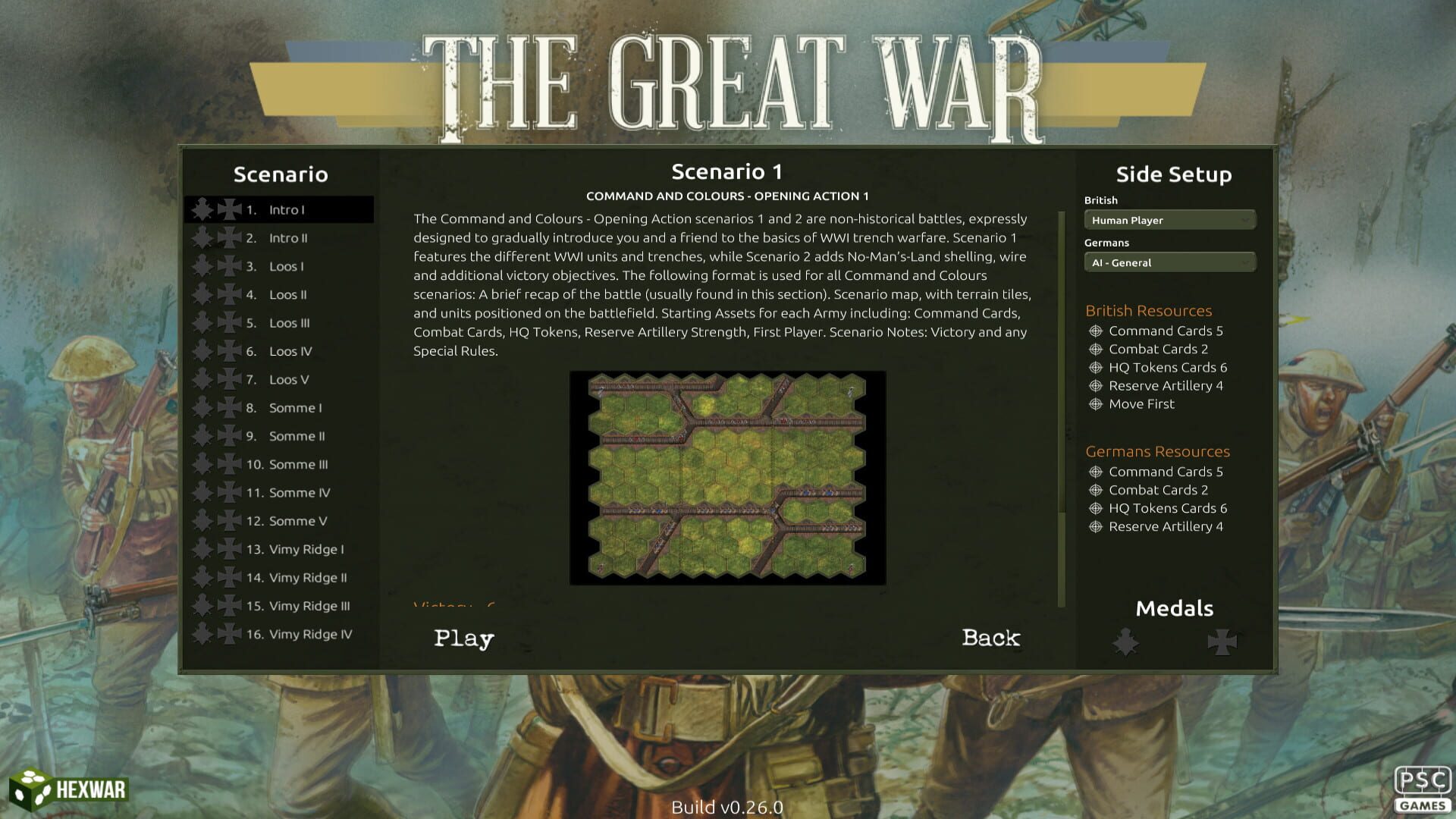 Screenshot for Commands & Colors: The Great War