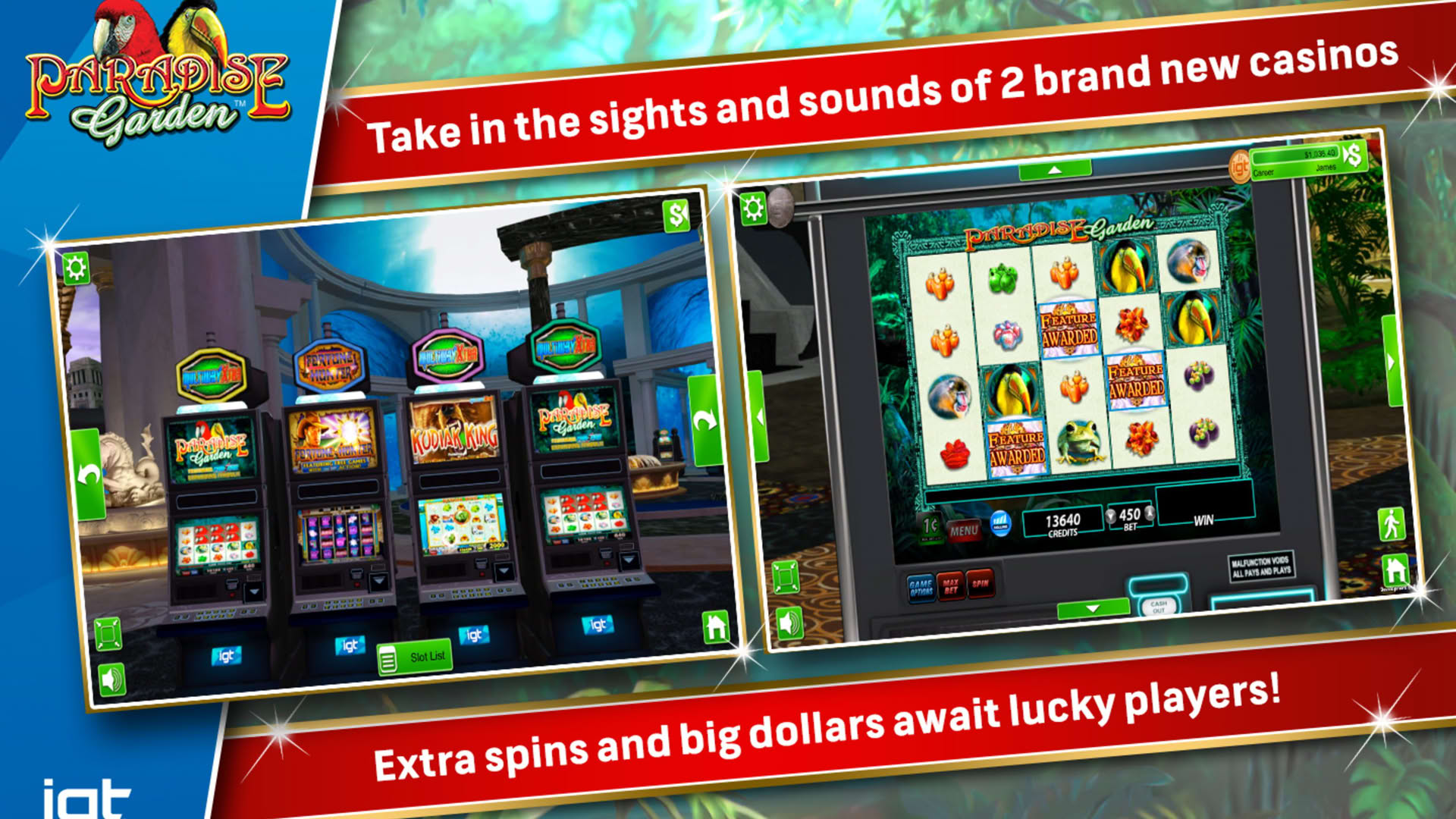 Screenshot for IGT Slots Paradise Garden