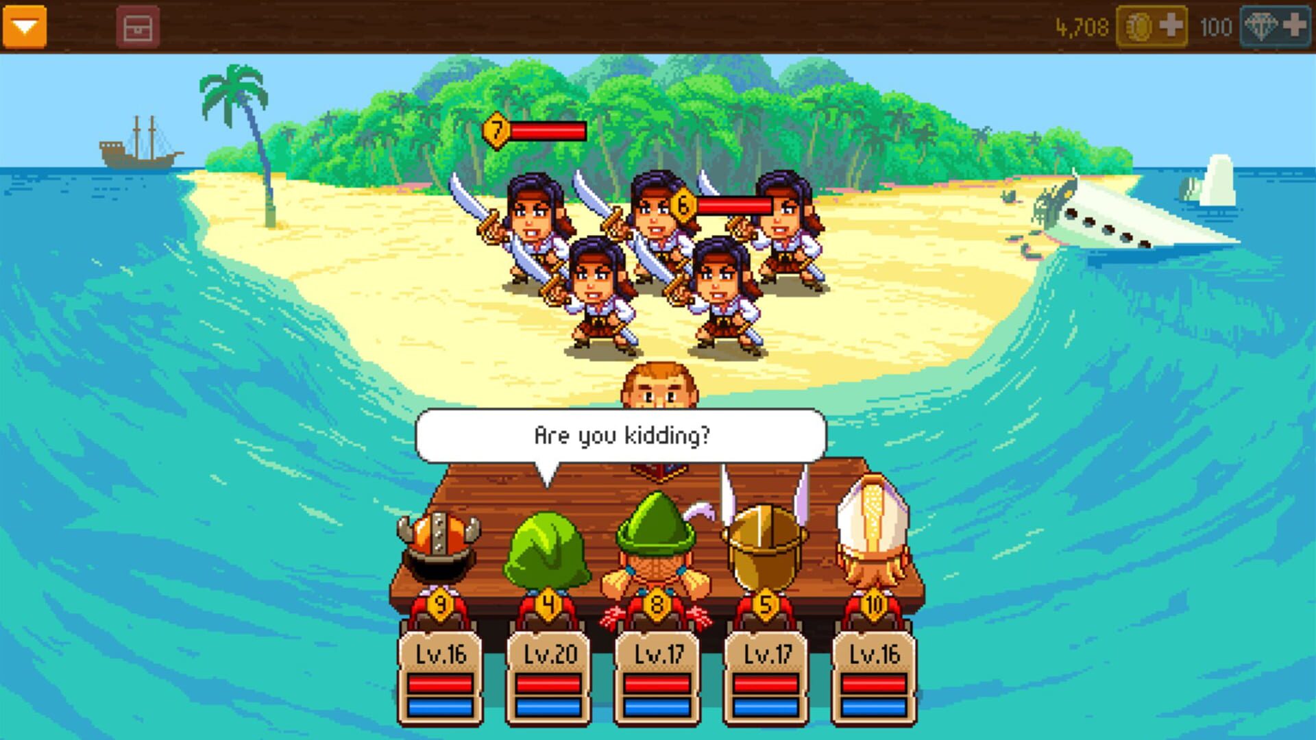 Screenshot for Knights of Pen and Paper II