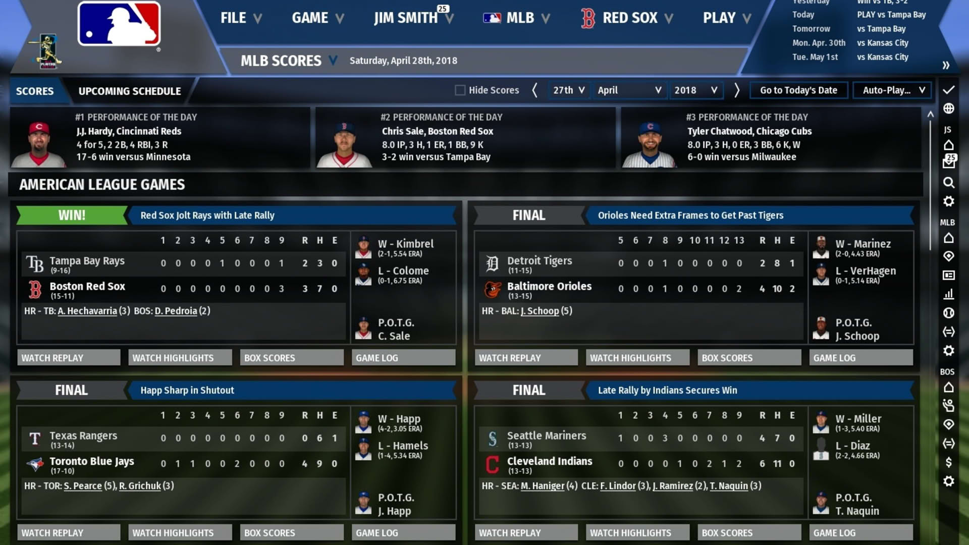 Screenshot for Out of the Park Baseball 19