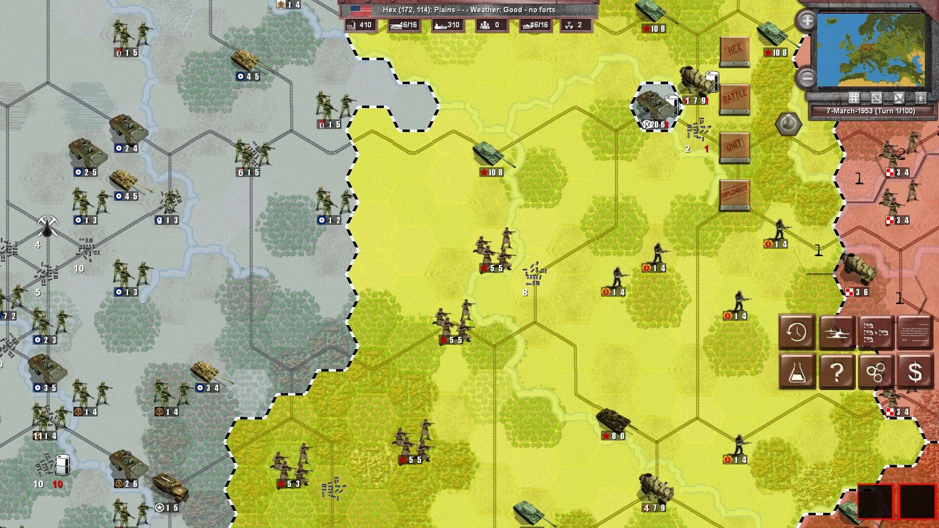 Screenshot for 1953: NATO vs Warsaw Pact
