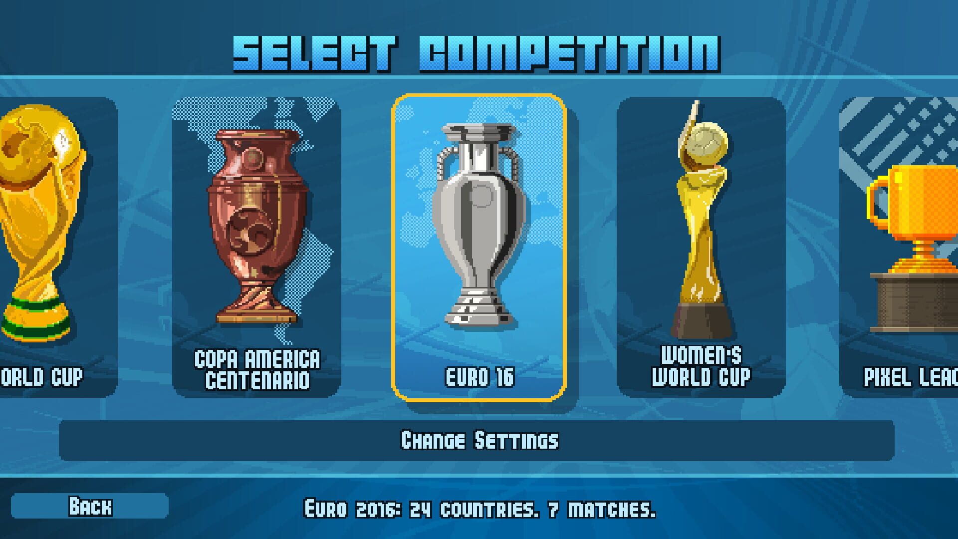 Screenshot for Pixel Cup Soccer 17