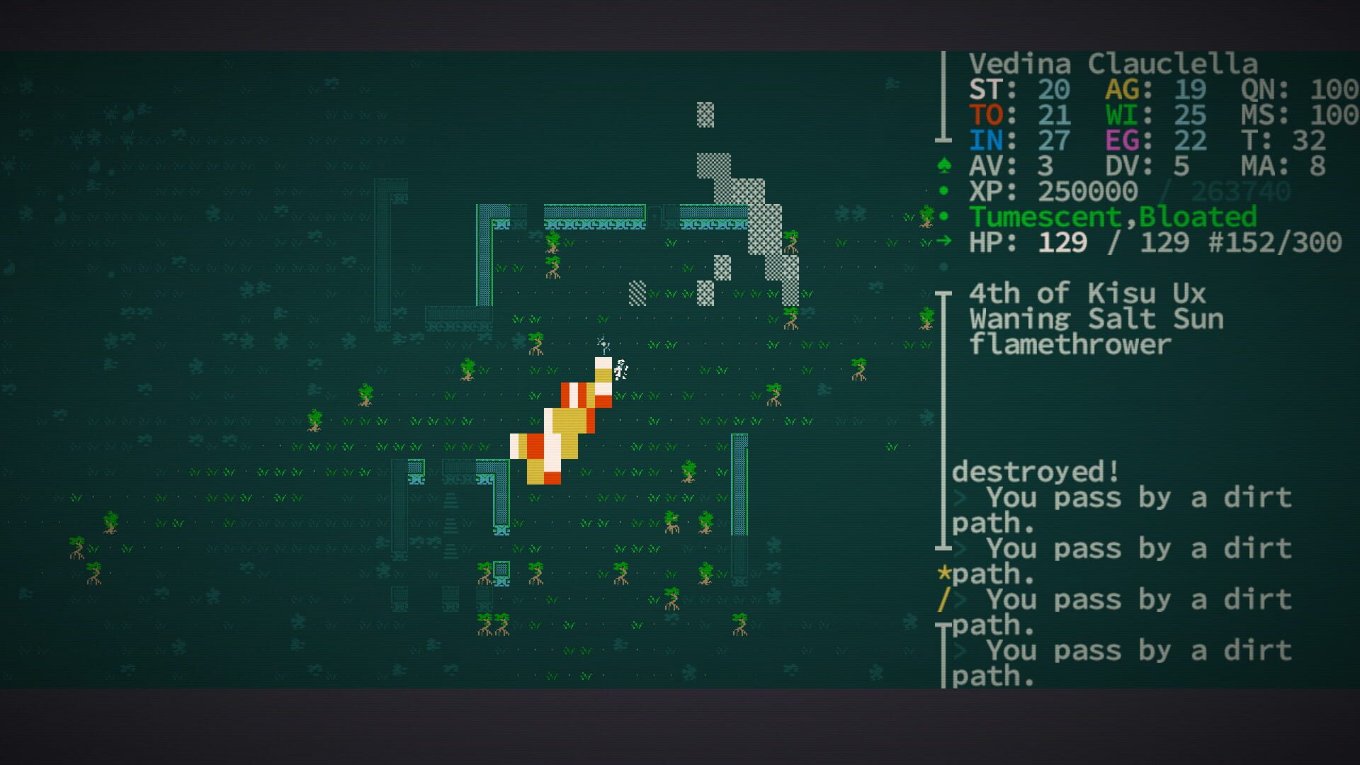 Screenshot for Caves of Qud