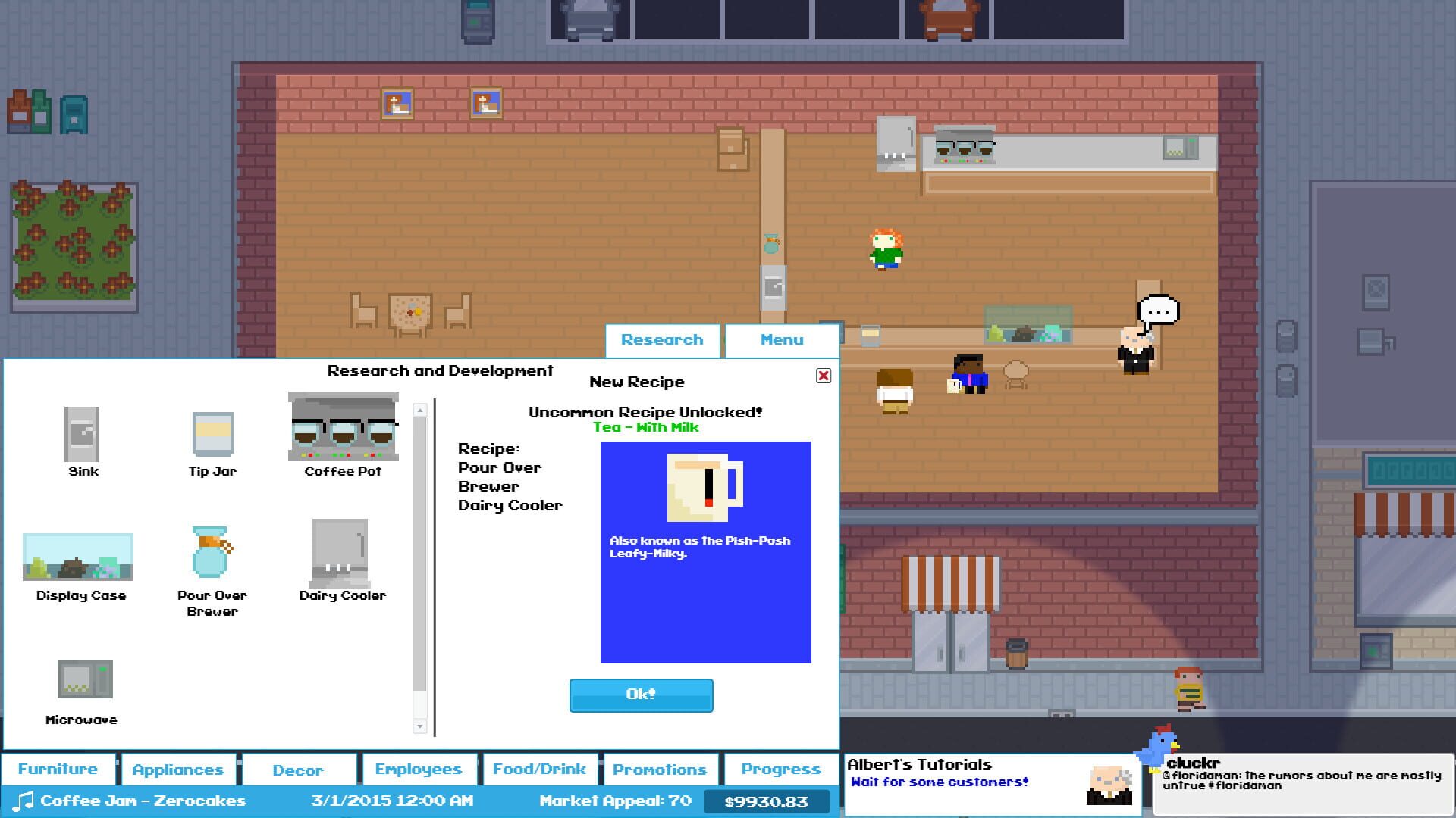 Screenshot for Beans: The Coffee Shop Simulator
