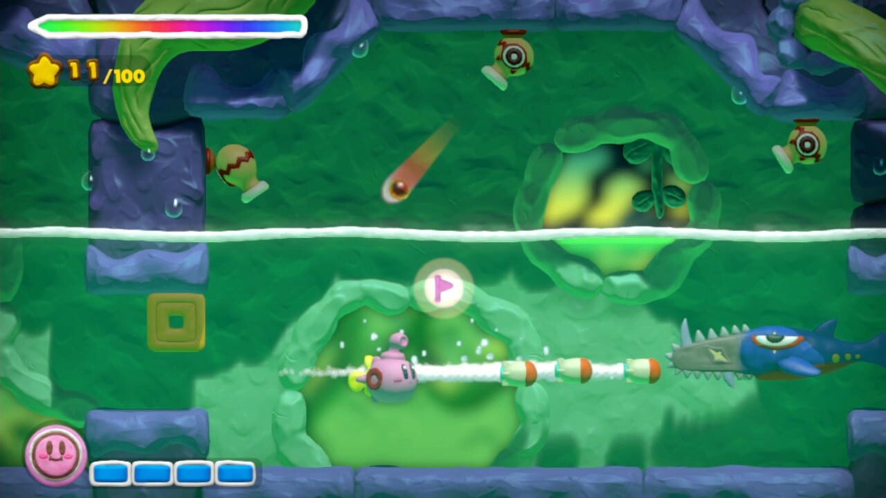 Screenshot for Kirby and the Rainbow Curse