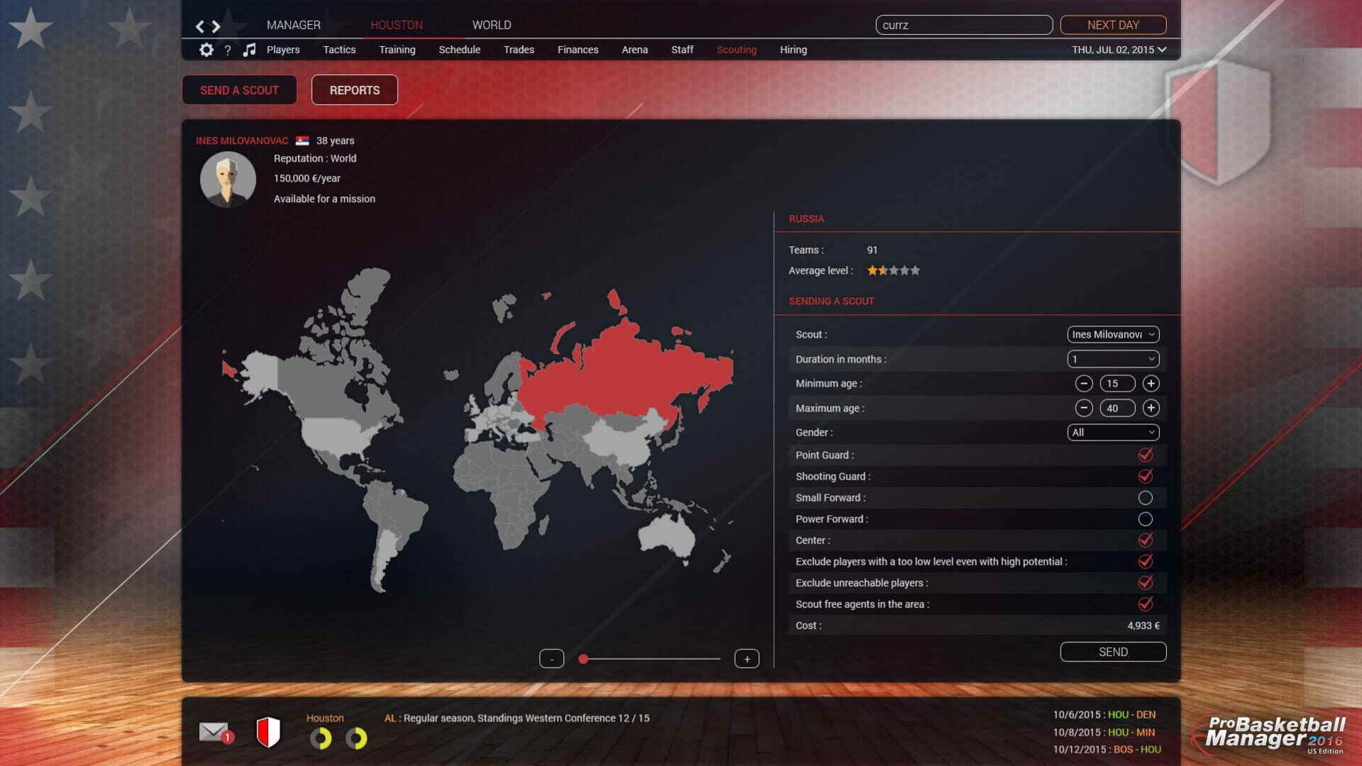 Screenshot for Pro Basketball Manager 2016