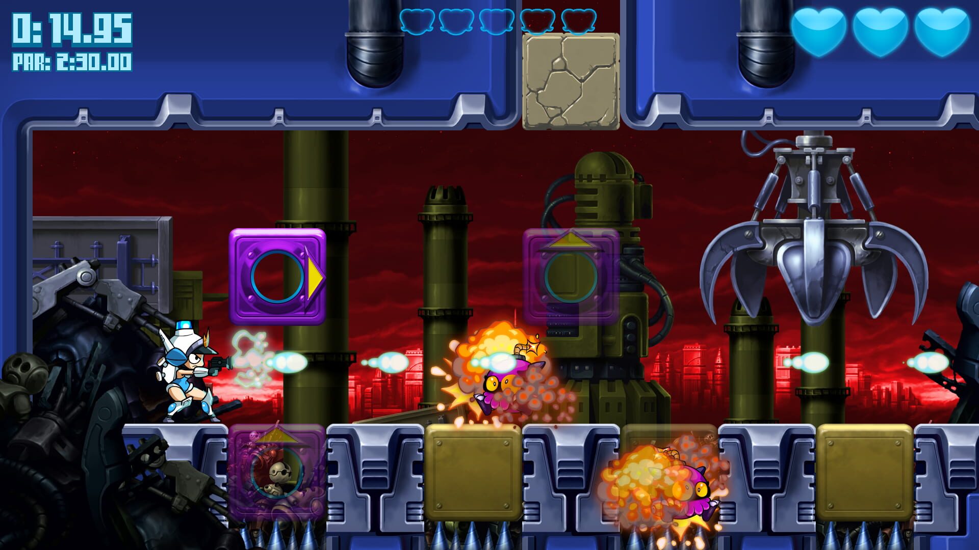 Screenshot for Mighty Switch Force! Hyper Drive Edition