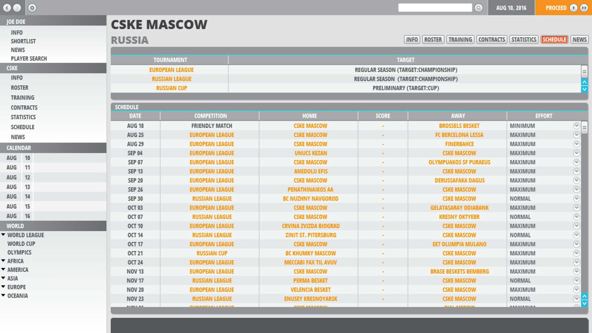 Screenshot for World Basketball Manager 2