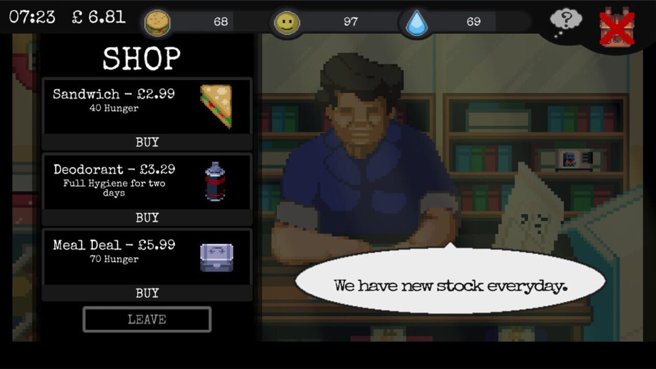 Screenshot for Change: A Homeless Survival Experience