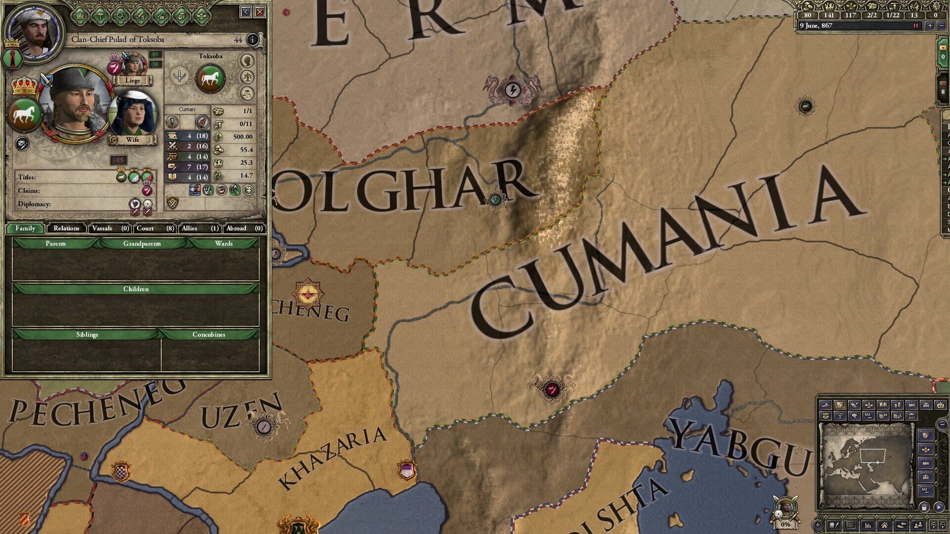 Screenshot for Crusader Kings II: Horse Lords