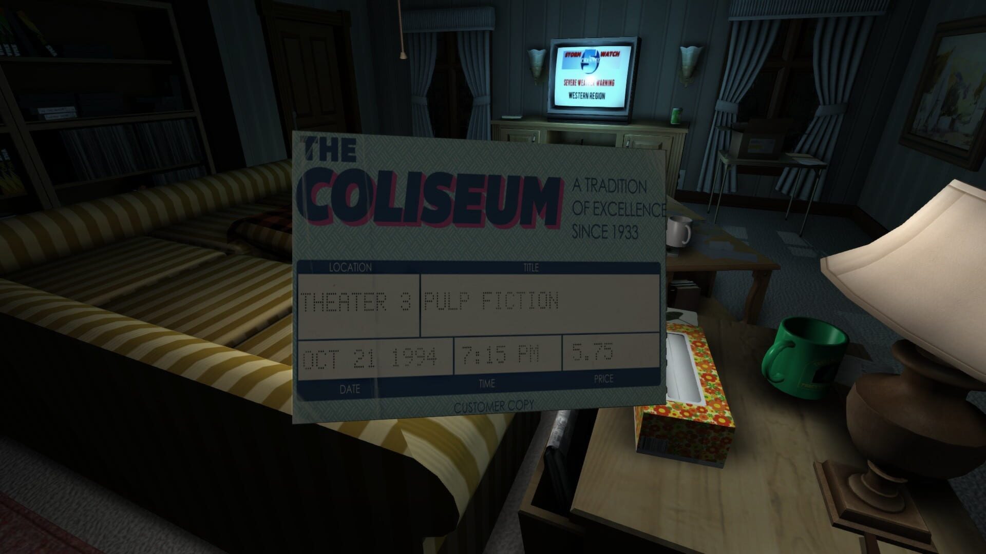 Screenshot for Gone Home