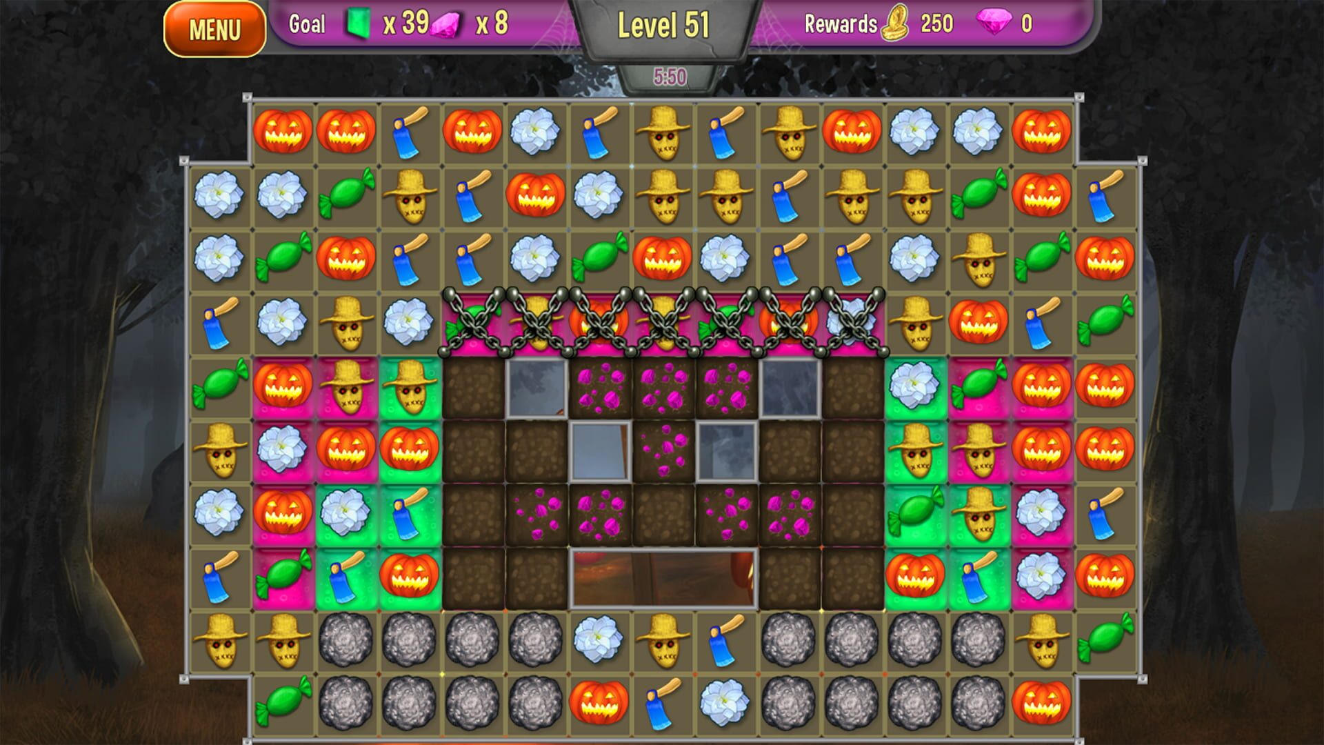 Screenshot for Queen's Garden: Halloween
