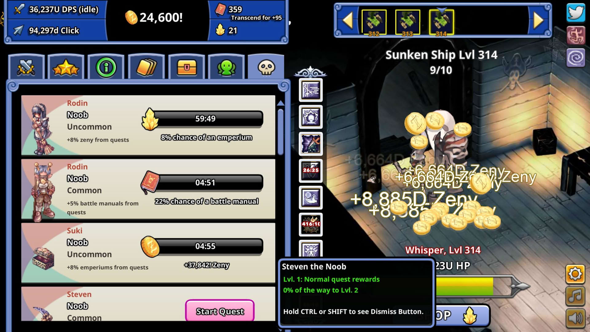 Screenshot for Ragnarok Clicker