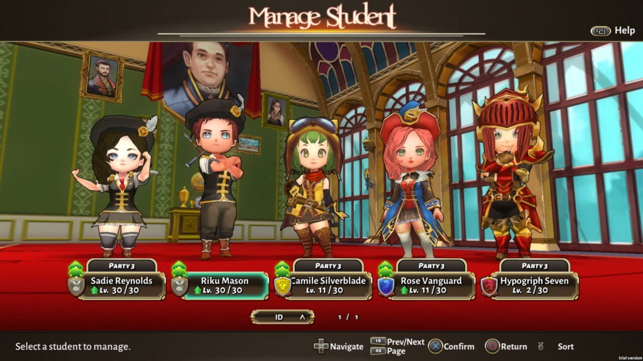 Screenshot for Valthirian Arc: Hero School Story