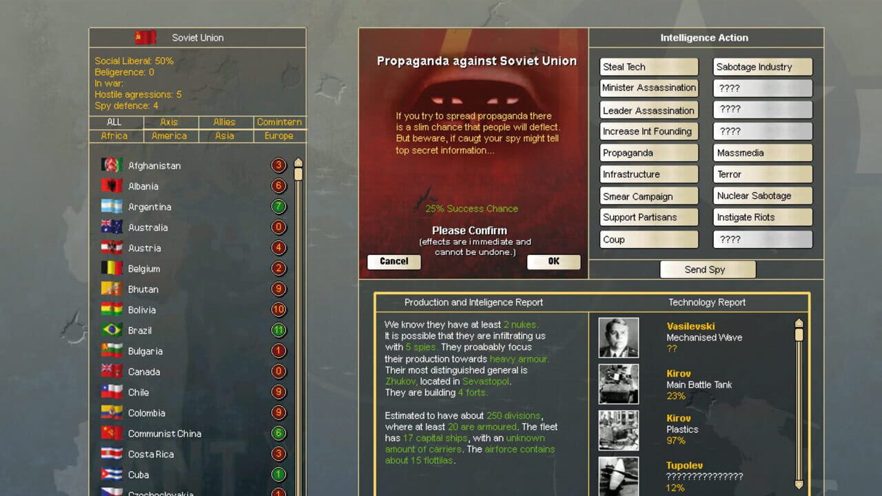 Screenshot for Hearts of Iron II: Complete