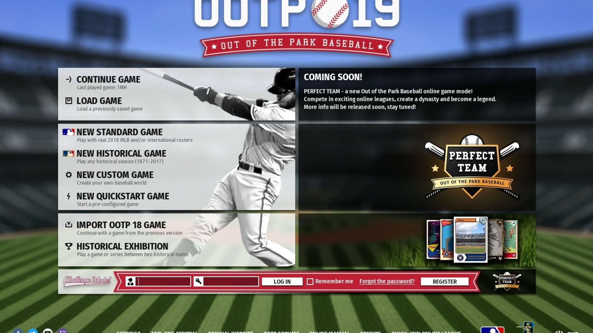 Screenshot for Out of the Park Baseball 19