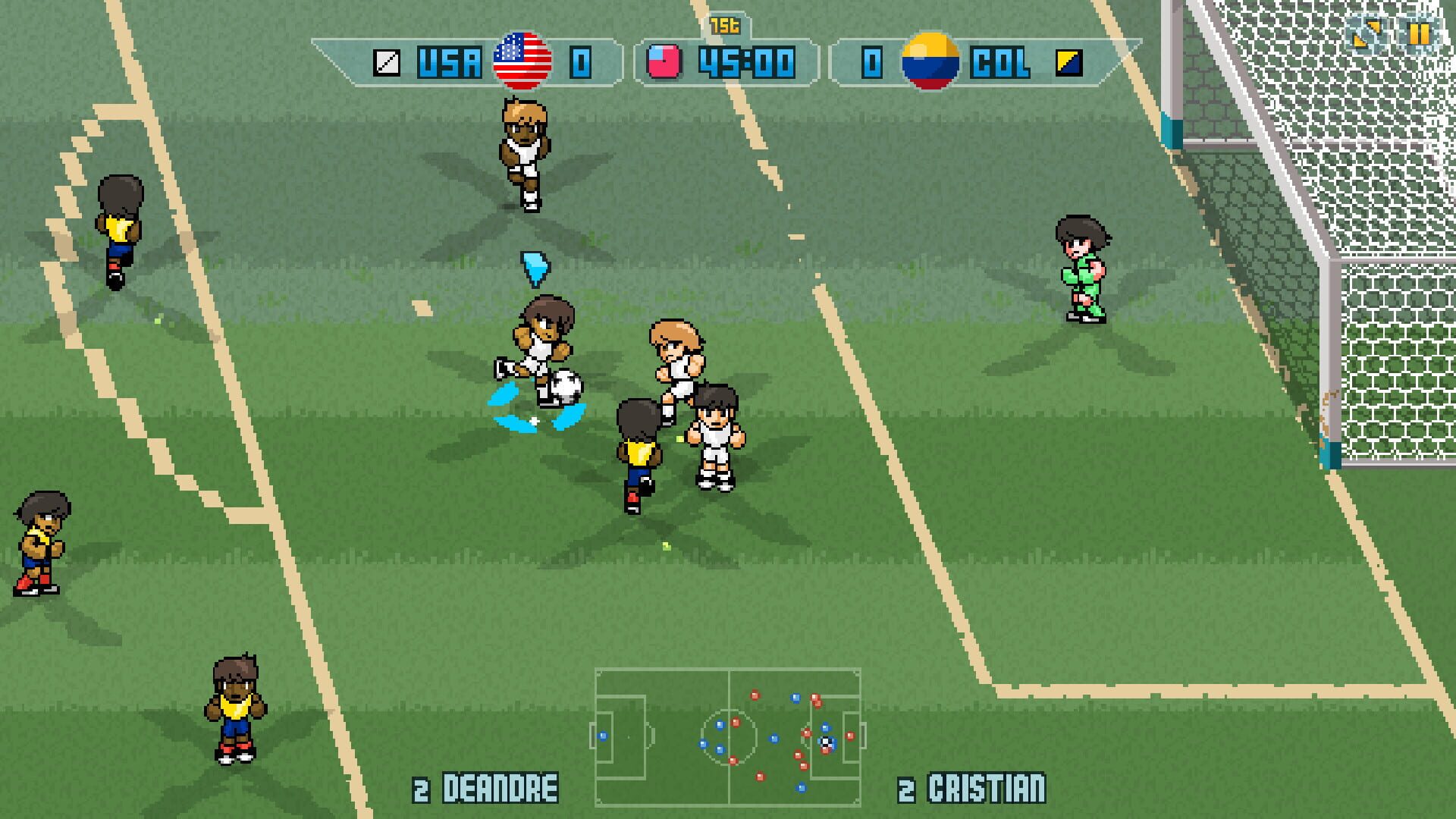 Screenshot for Pixel Cup Soccer 17