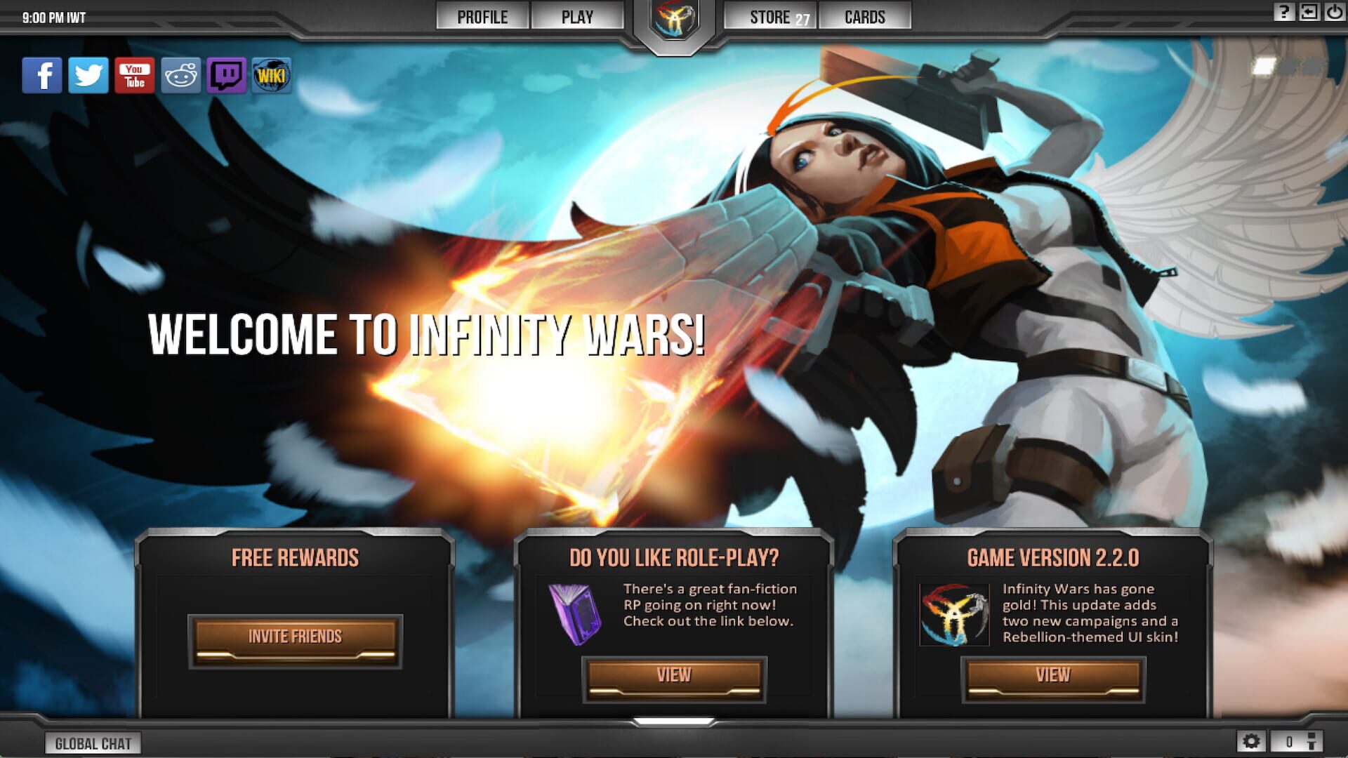 Screenshot for Infinity Wars: Animated Trading Card Game