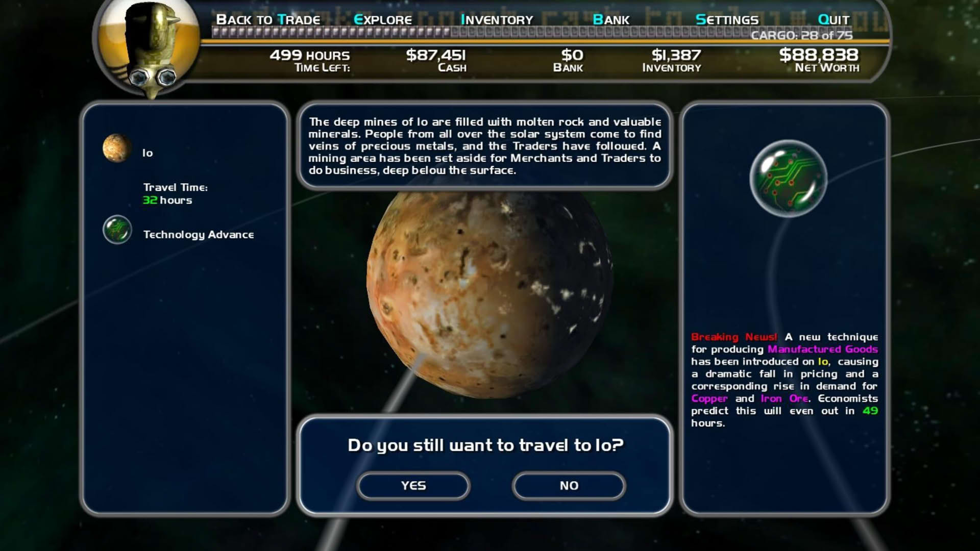 Screenshot for Space Trader: Merchant Marine