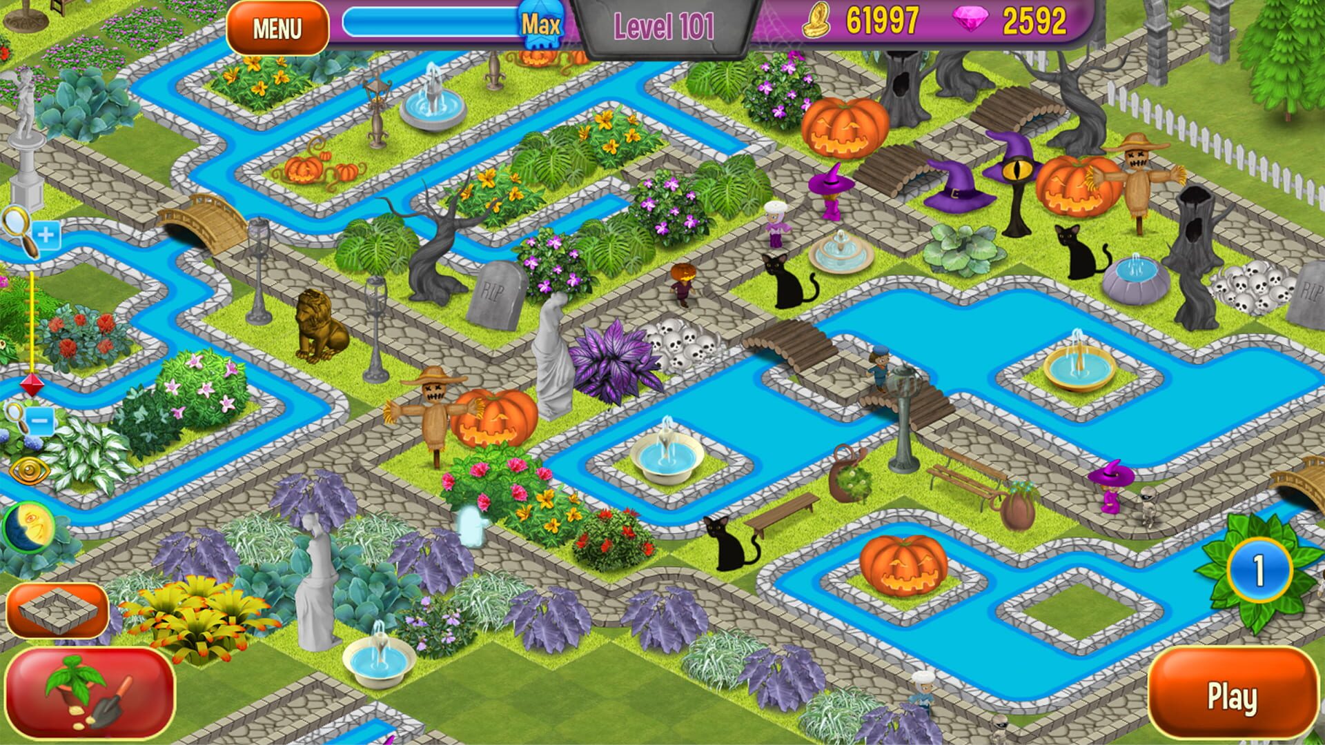 Screenshot for Queen's Garden: Halloween