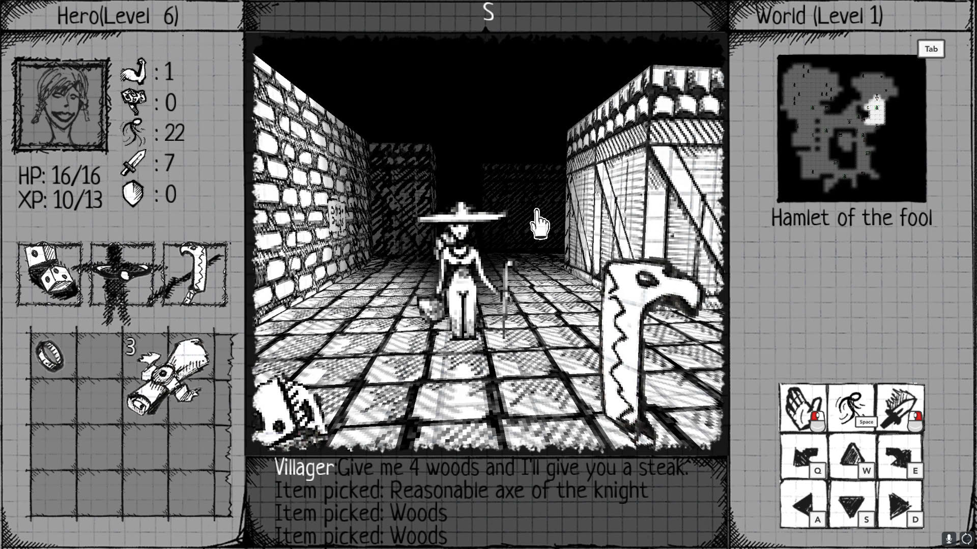 Screenshot for Drawngeon: Dungeons of Ink and Paper