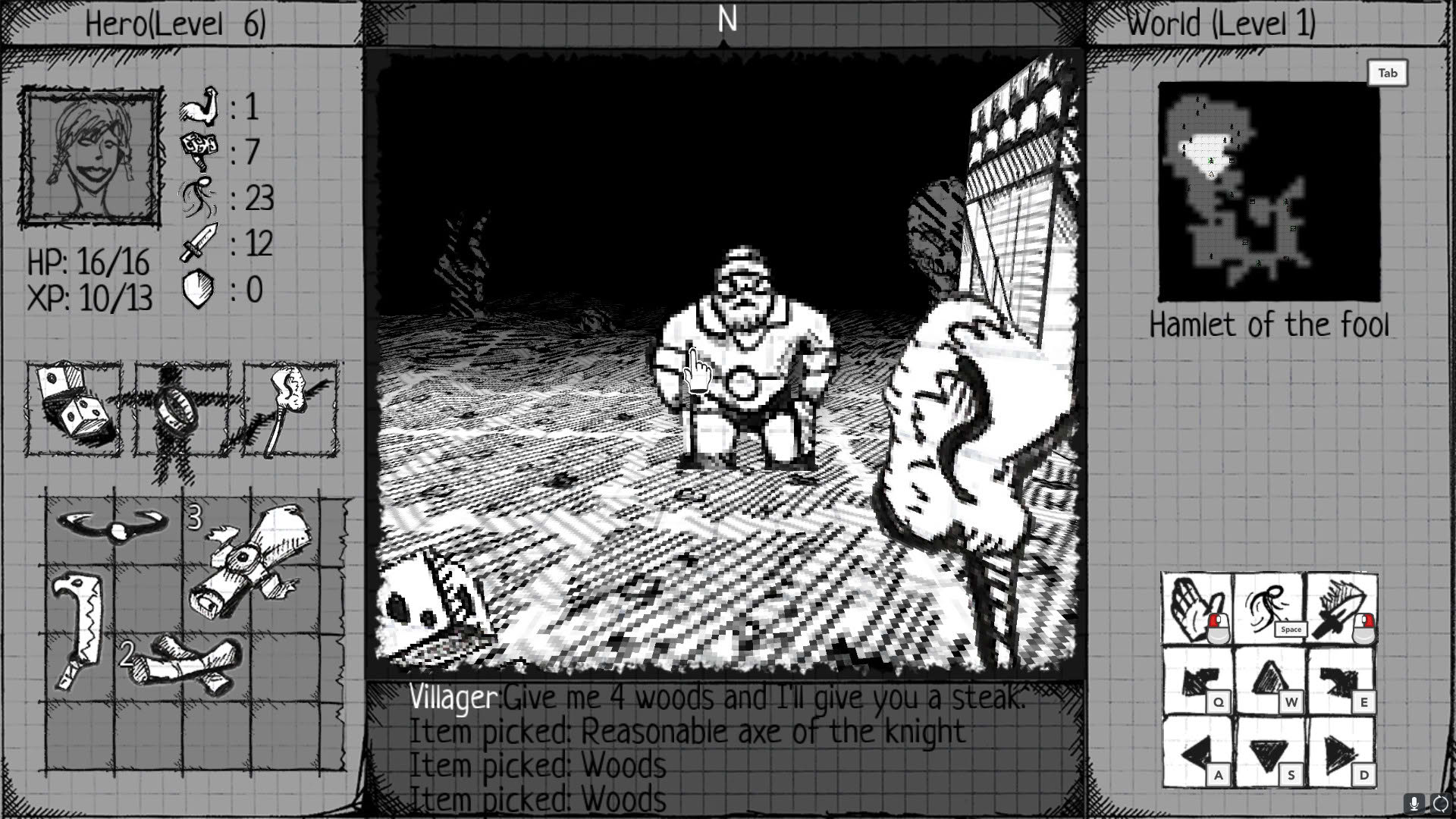 Screenshot for Drawngeon: Dungeons of Ink and Paper