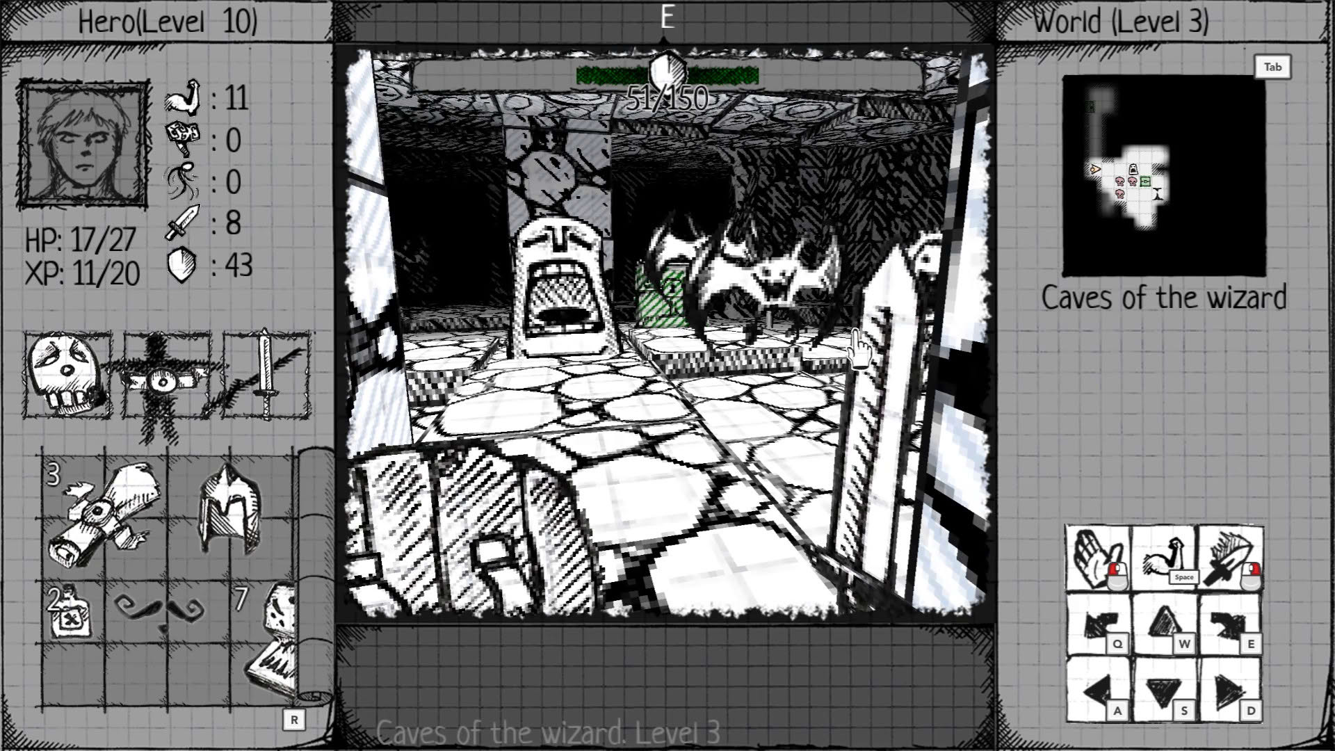 Screenshot for Drawngeon: Dungeons of Ink and Paper