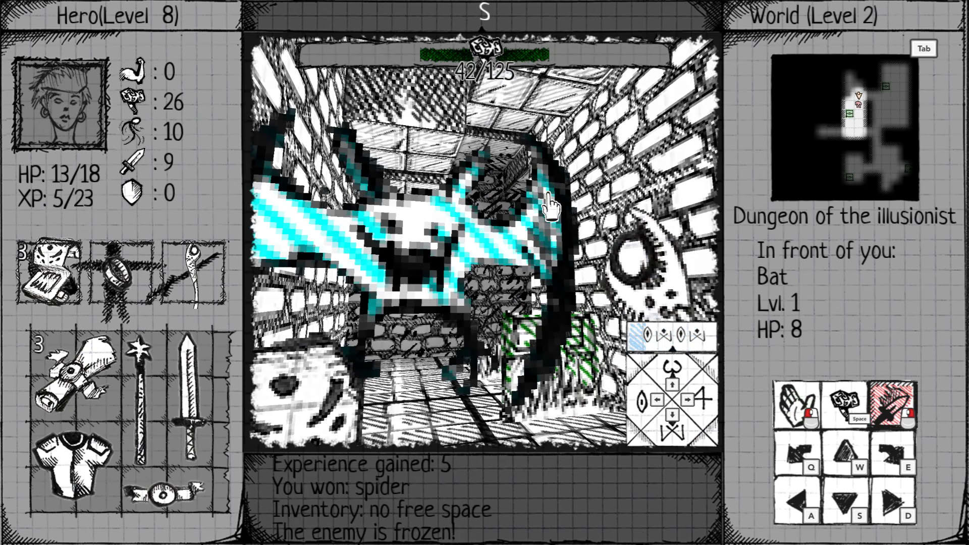 Screenshot for Drawngeon: Dungeons of Ink and Paper
