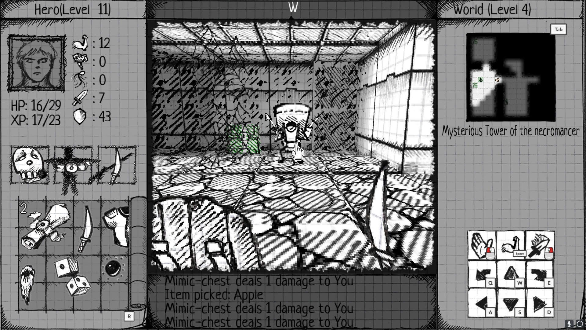 Screenshot for Drawngeon: Dungeons of Ink and Paper