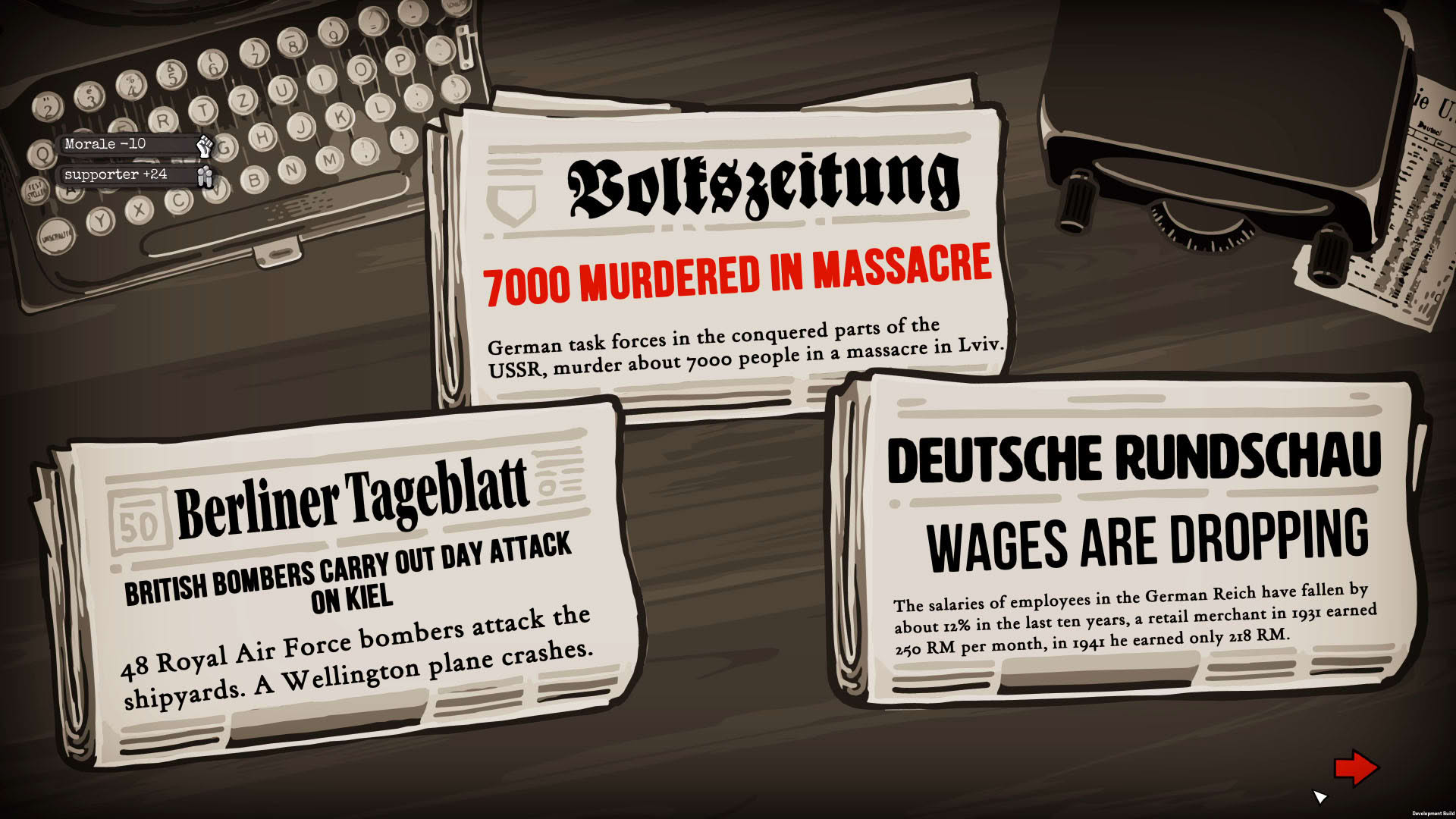 Screenshot for Through the Darkest of Times