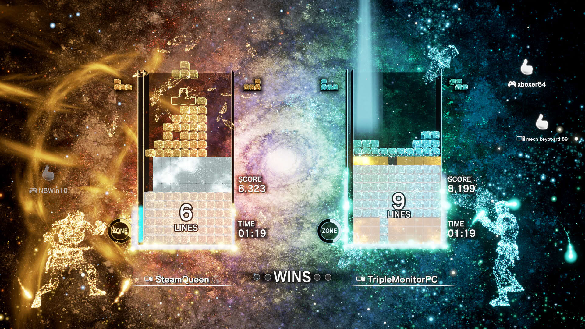 Screenshot for Tetris Effect