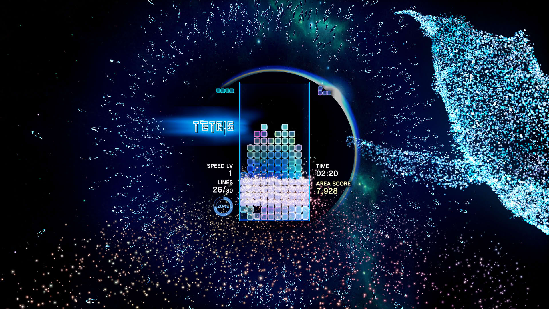 Screenshot for Tetris Effect