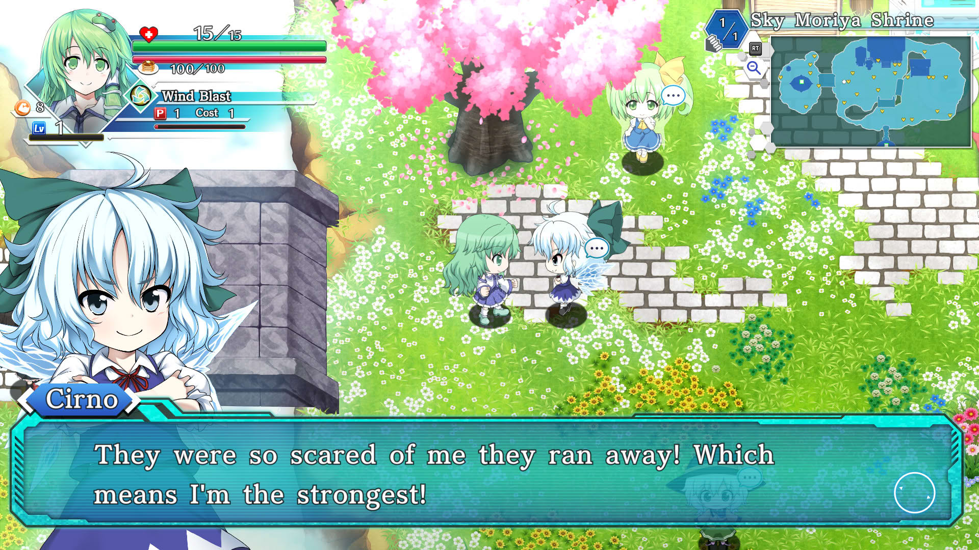 Screenshot for Touhou Genso Wanderer: Lotus Labyrinth