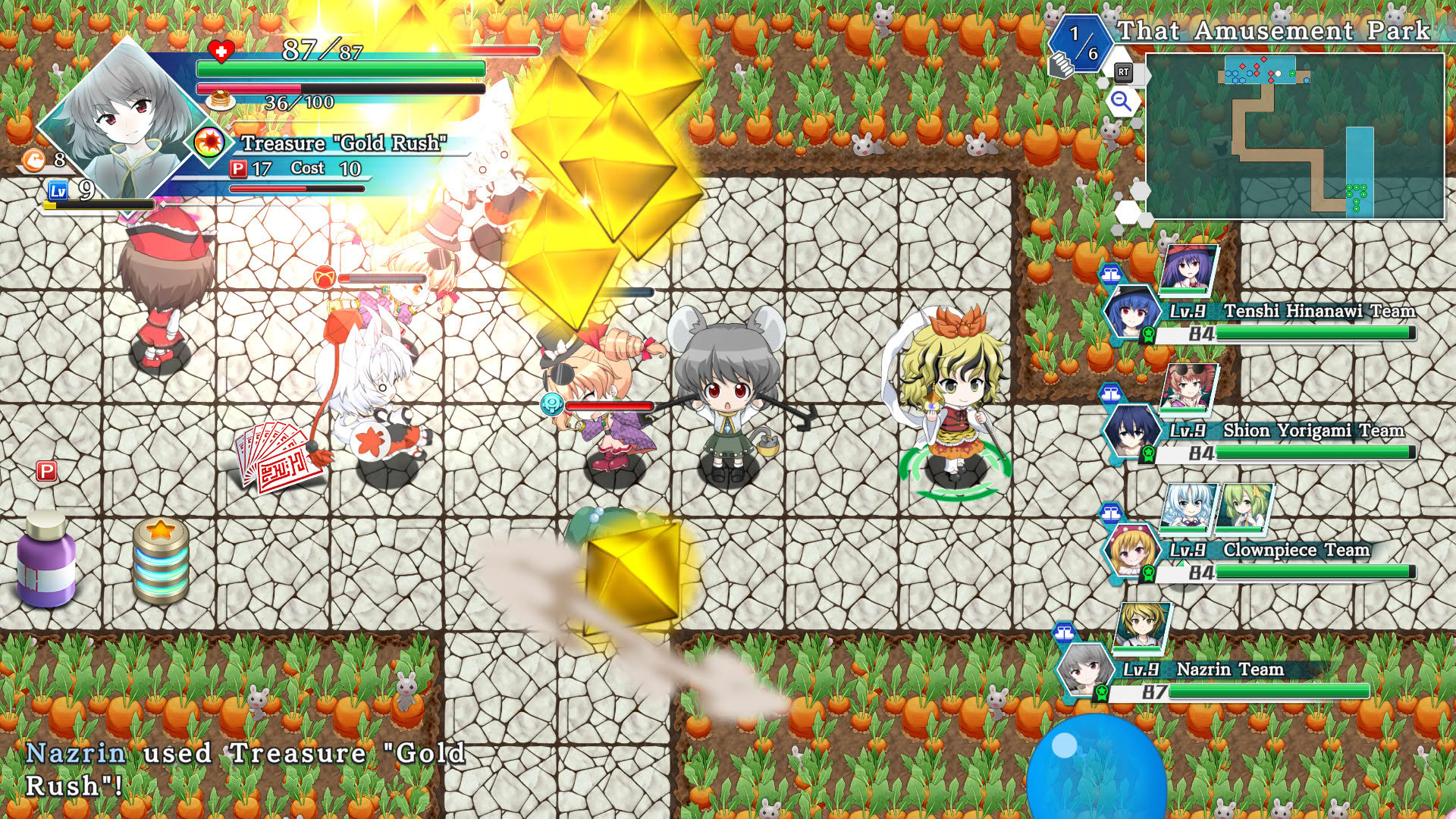 Screenshot for Touhou Genso Wanderer: Lotus Labyrinth