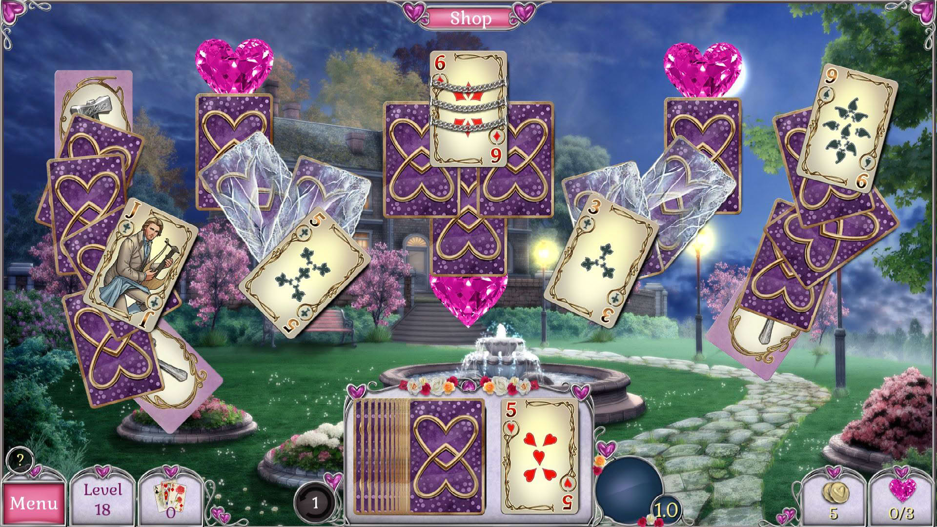 Screenshot for Jewel Match Solitaire L'Amour