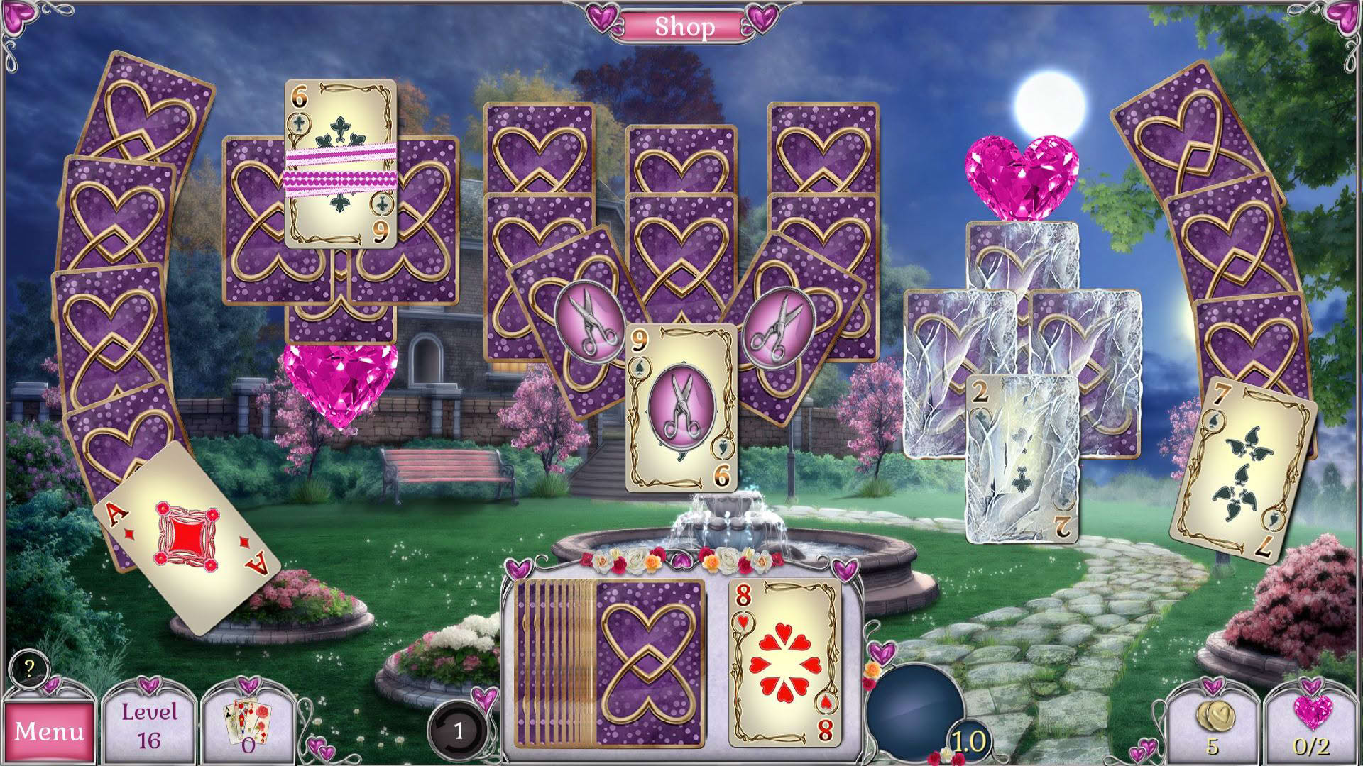 Screenshot for Jewel Match Solitaire L'Amour