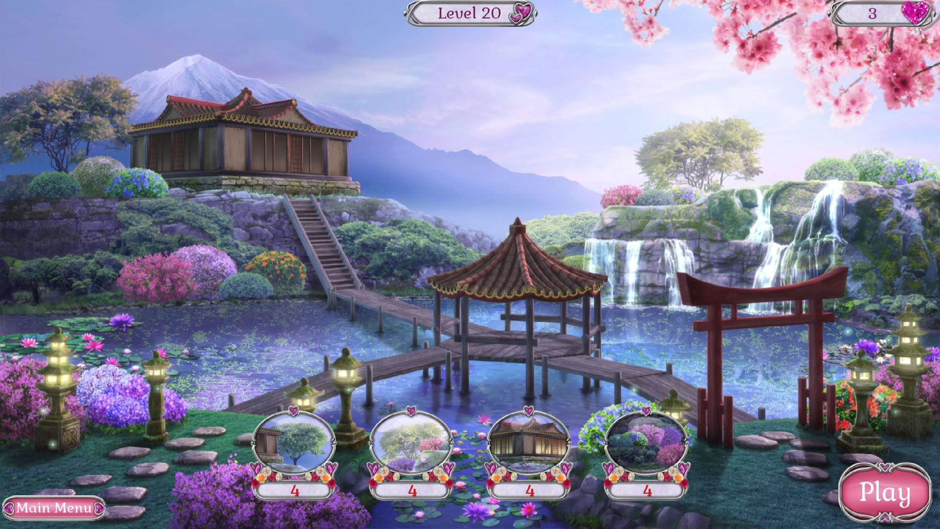 Screenshot for Jewel Match Solitaire L'Amour
