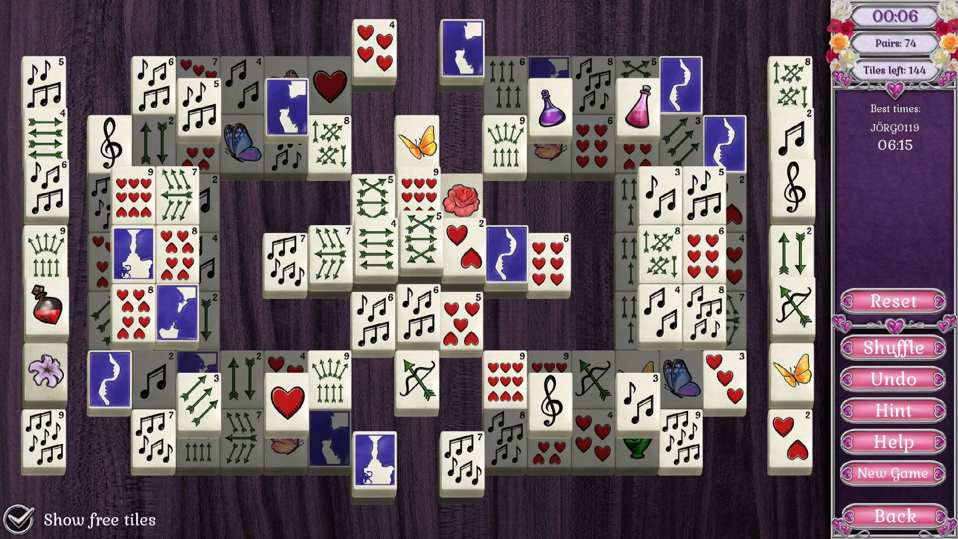 Screenshot for Jewel Match Solitaire L'Amour