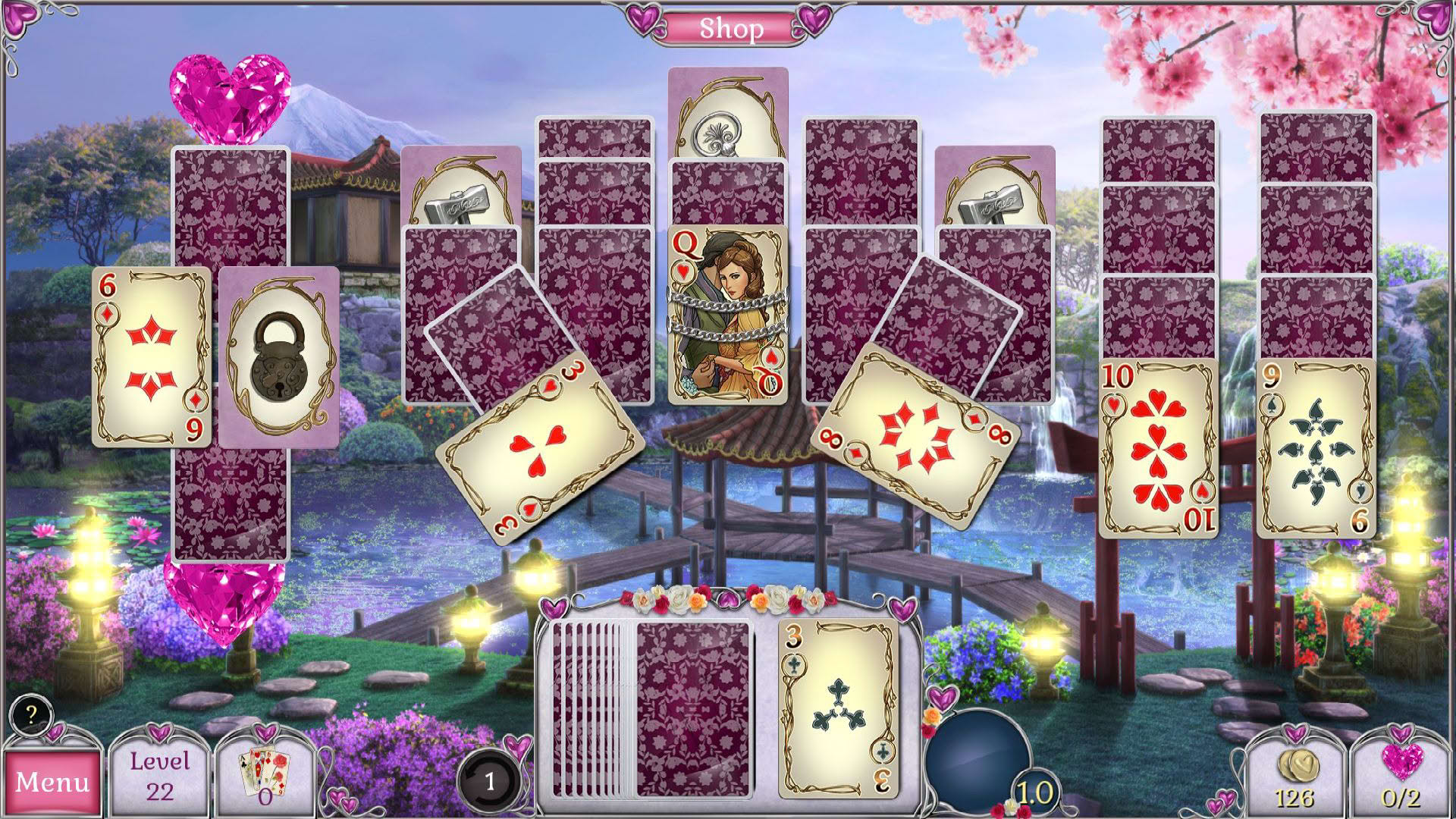 Screenshot for Jewel Match Solitaire L'Amour