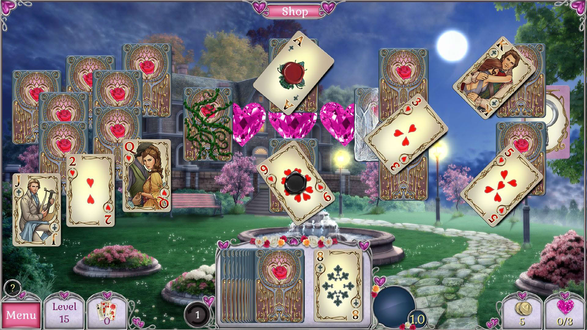Screenshot for Jewel Match Solitaire L'Amour