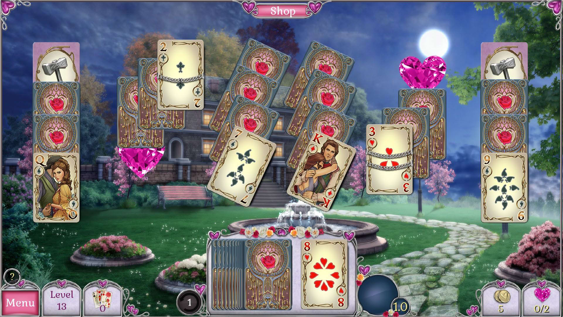 Screenshot for Jewel Match Solitaire L'Amour