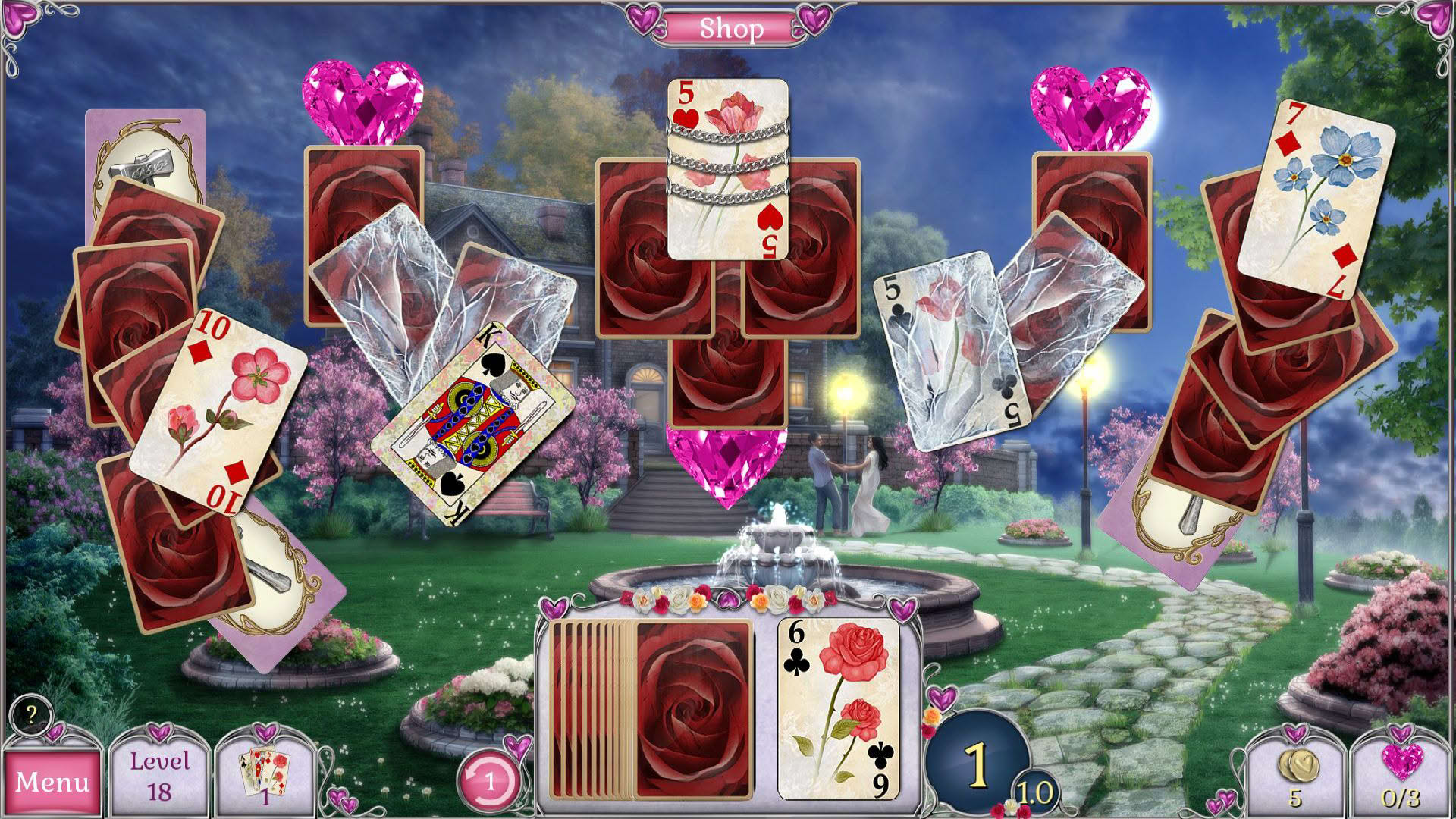 Screenshot for Jewel Match Solitaire L'Amour