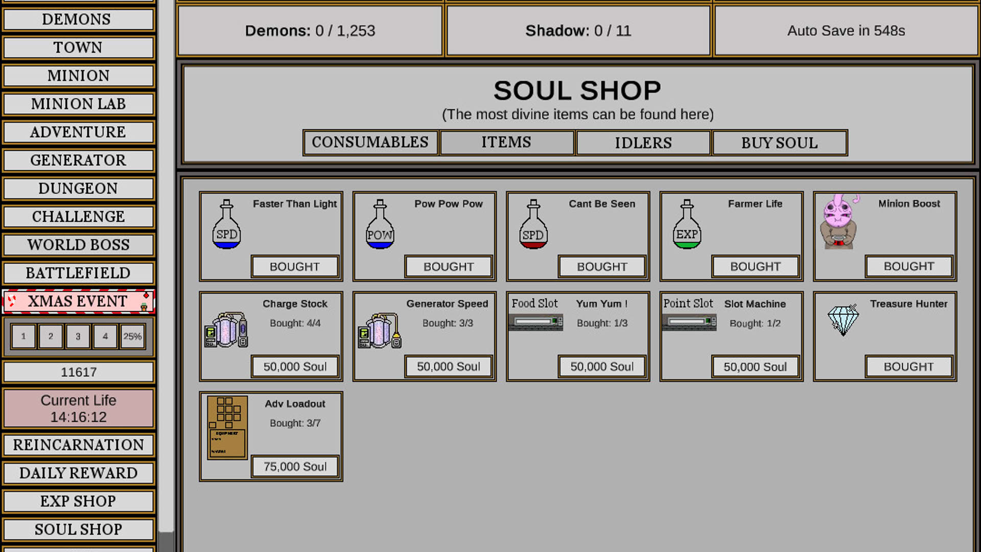 Screenshot for Wizard and Minion Idle
