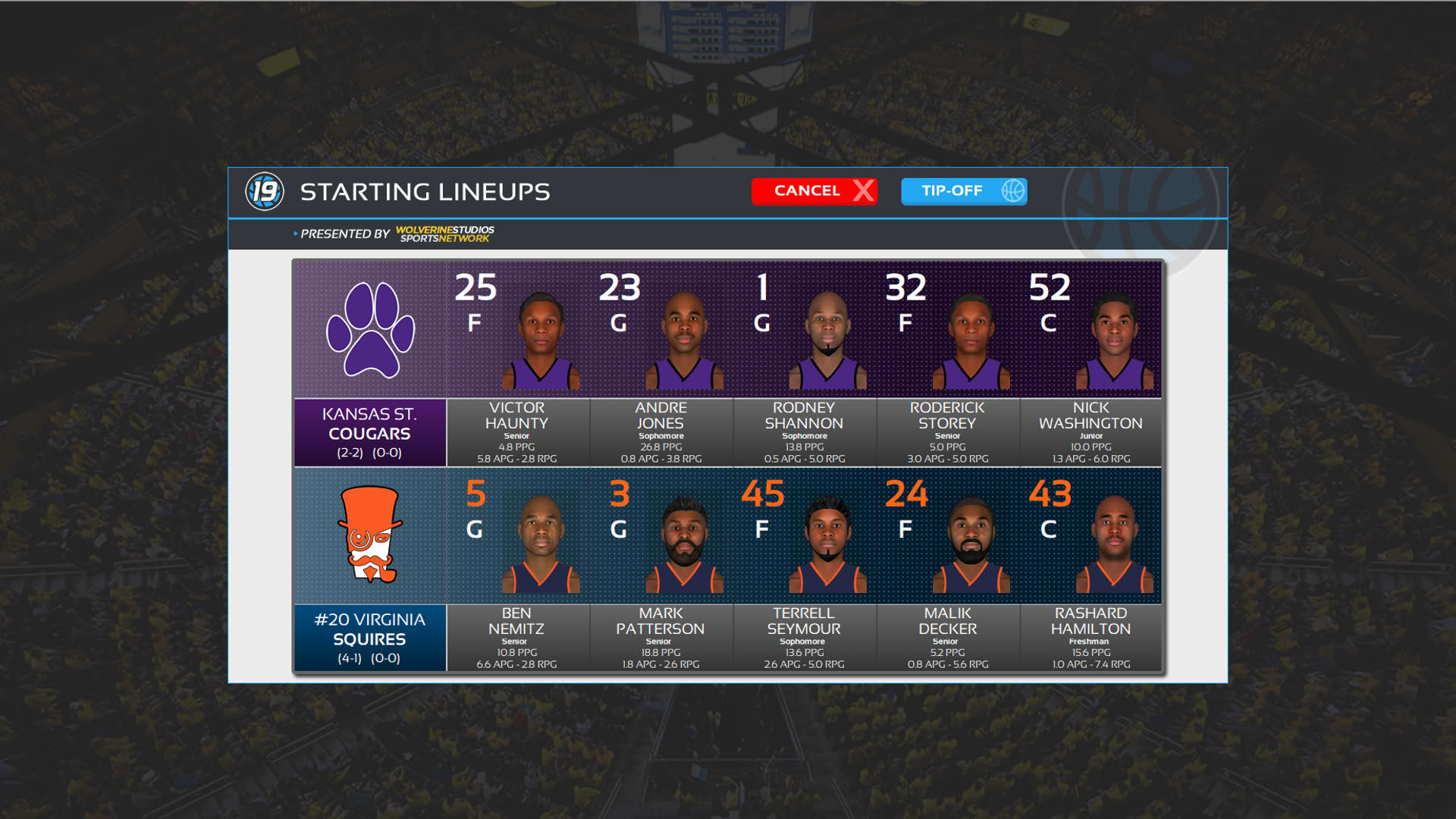Screenshot for Draft Day Sports: College Basketball 2019