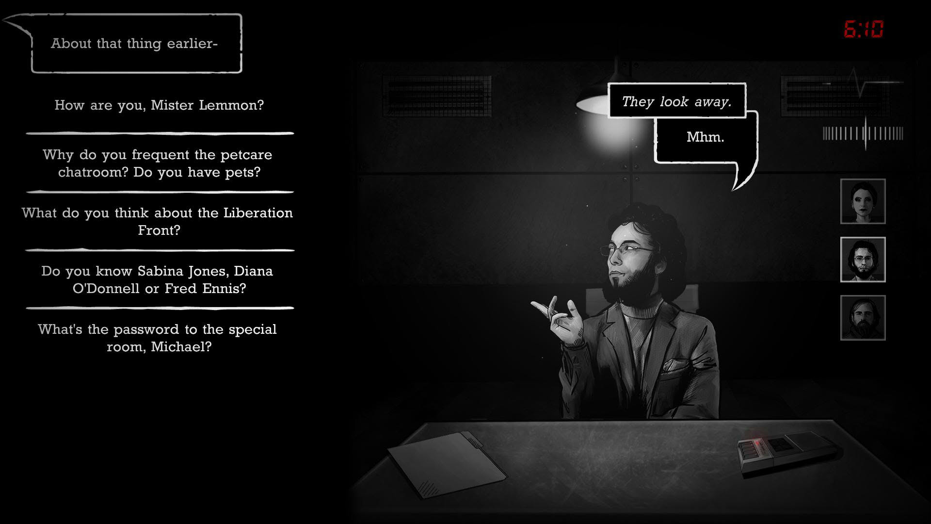 Screenshot for Interrogation: You Will Be Deceived